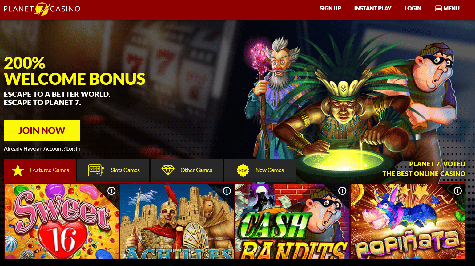 planet seven casino login